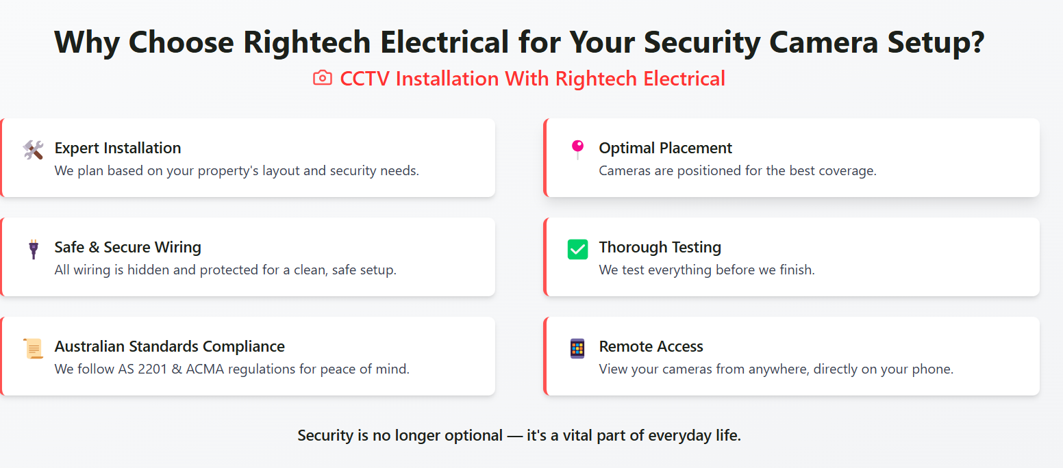 Why Choose Rightech Electrical for Your Security Camera Setup?